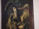 لوحه زيتيه رسمت على قماش ولصق على خشب زان (الجاريه والعبد) للرسام الفرنسي جان تي