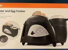 Toaster and egg cooker for sale.