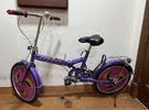 Girl’s bicycle size adjustable and foldable