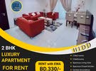 Fully Furnished 2 BHK Luxury Apartment for Rent in Hidd BD.330/- With EWA.