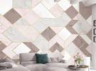 Custom wallpaper gold lines geometric graphics TV wall living bedroom