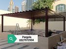 we make all kind of parking Shade and Tents and pargola and doors windows all.