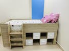 high storage bed 90x190cms from homebox