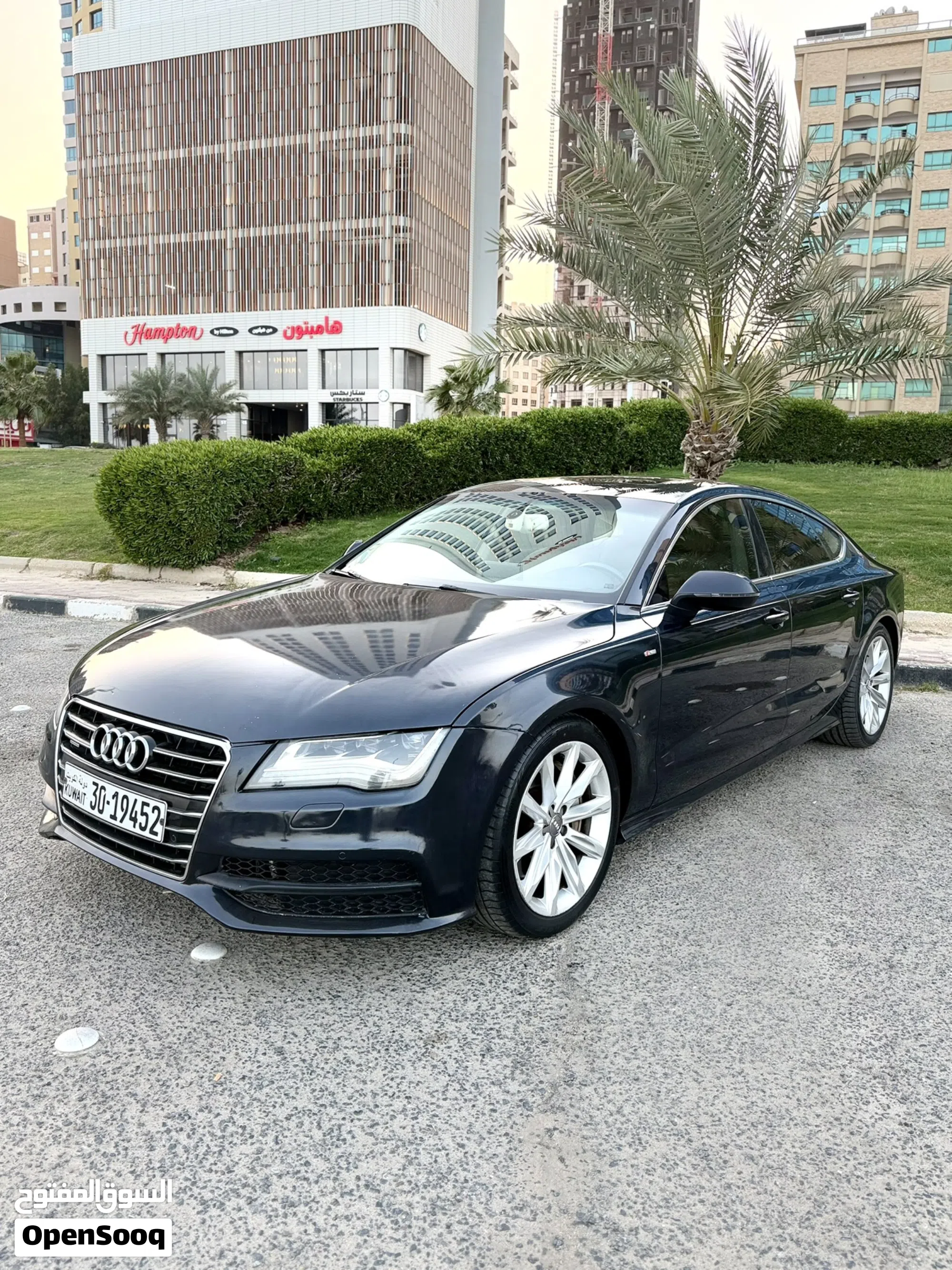 للبيع او للبدل اودي A7 موديل 2014 صبغ الوكالة كامل الموصفات عداد 160 الف شرط الفحص بالكامل