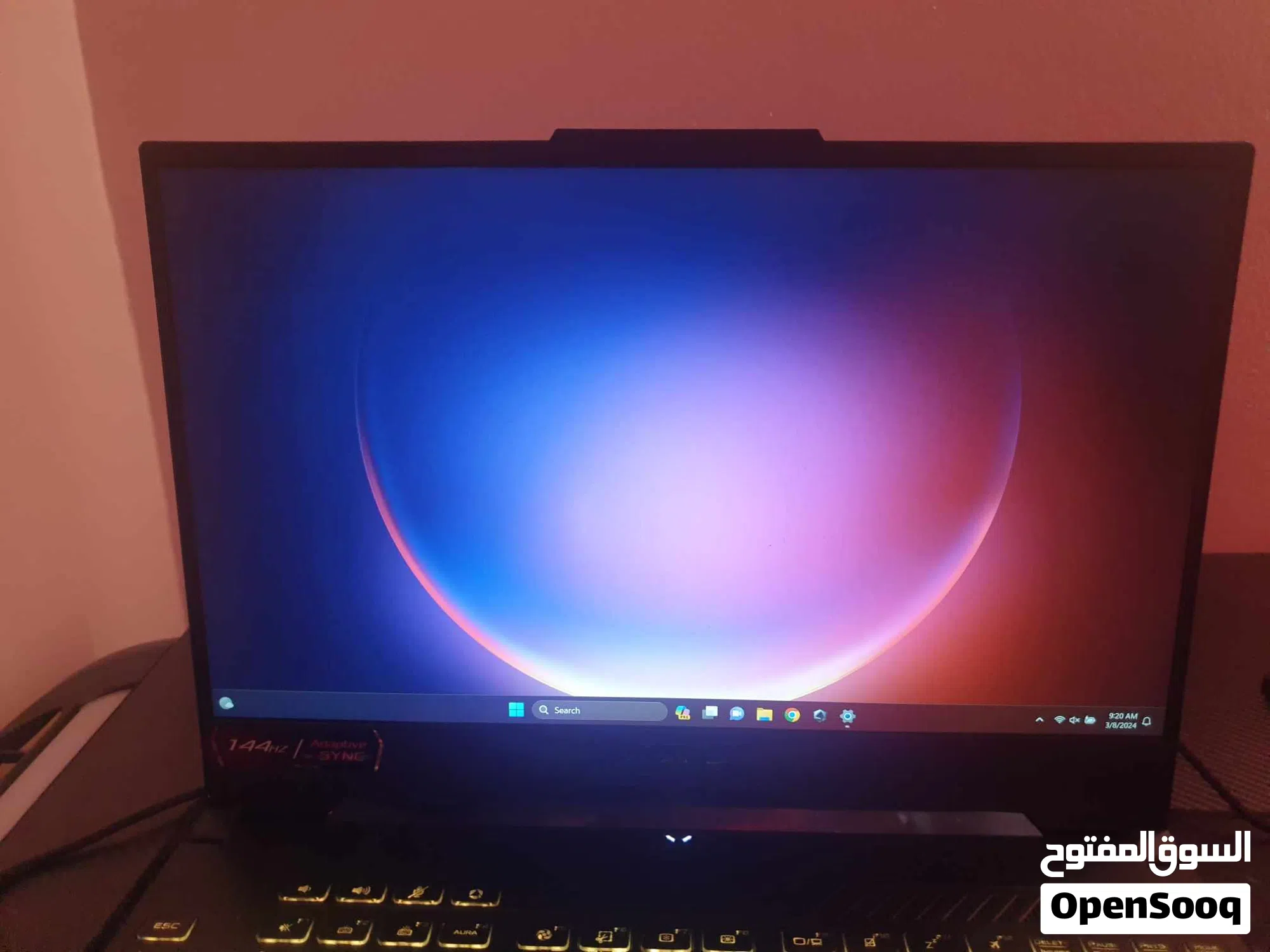 Gaming laptop rtx 3050 : Asus tuf gaming F15 144hz intel core i7-12700h