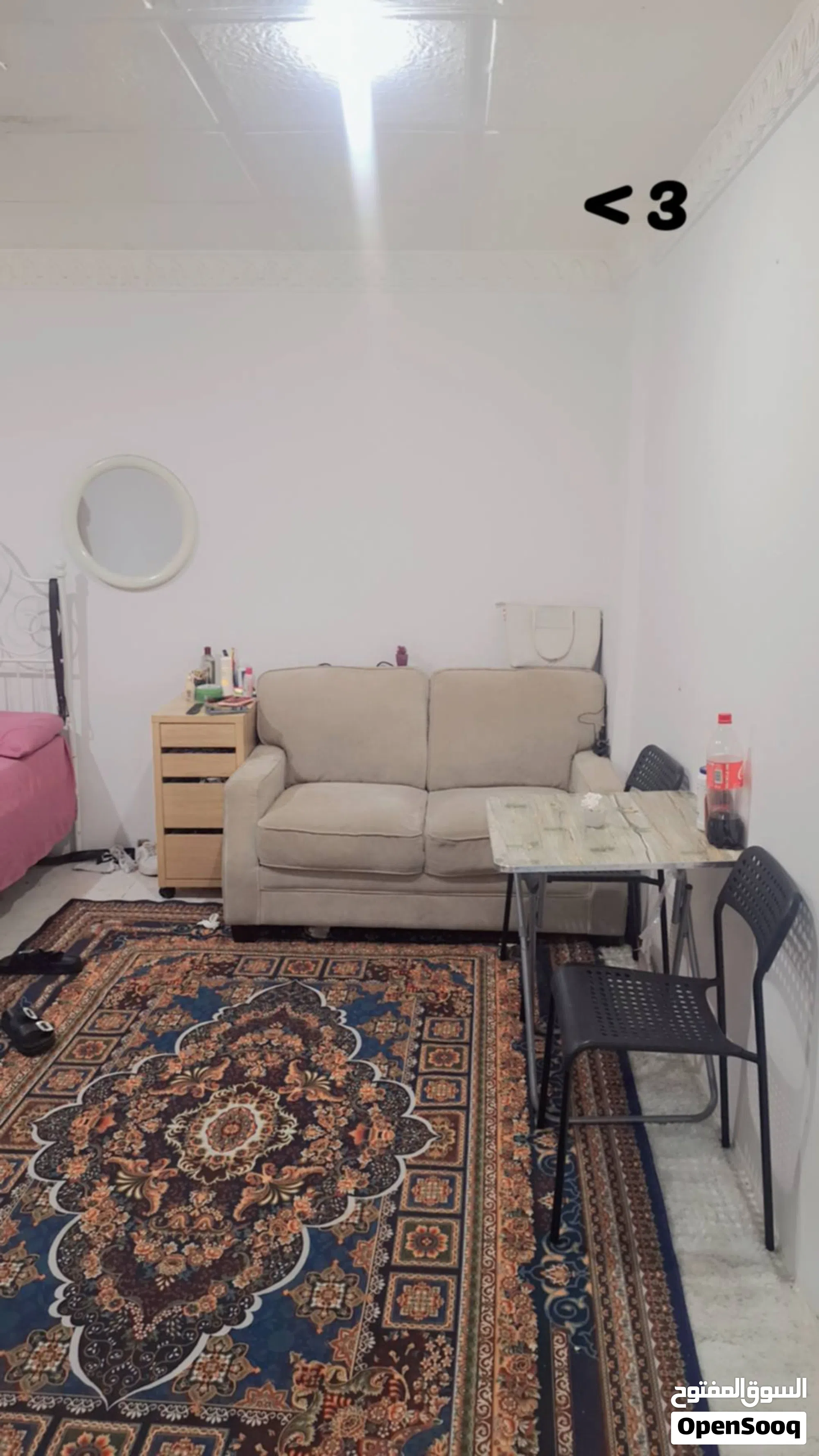 متاح ستوديو مفروش  للايجار المؤقت