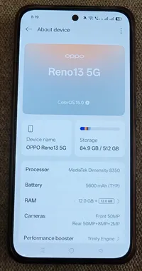 أوبو ‏رينو ‏512 جيجابايت ‏أبيض