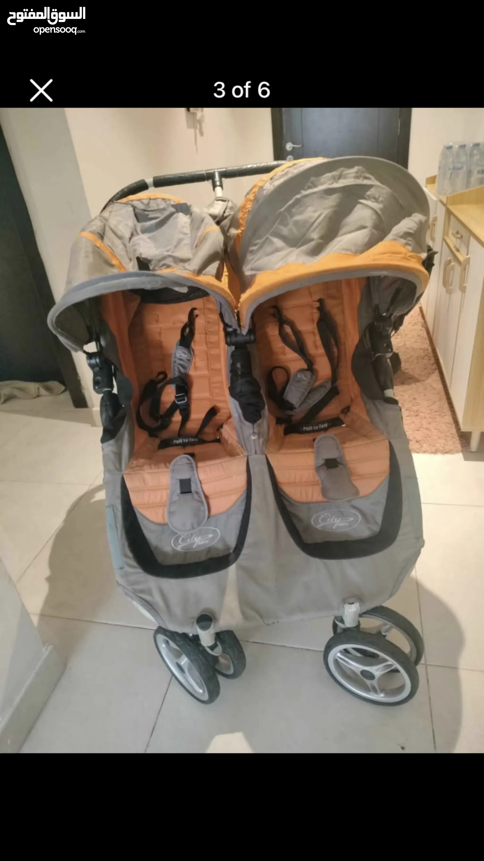 Orange 2025 City Mini Double Stroller Orange Bob Double Stroller