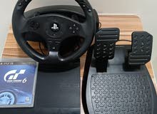 بلايستيشن 3 +دركسون ( الوصف مهم) Playstation 3 + steering wheel