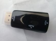 تحويلة من مدخل اتش دي الى شاشة عادية في دجي ايي HDMI to VGA تحويلة من مدخل اتش دي الى شاشة عادية في دجي ايي HDMI to VGA