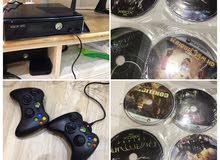 Xbox 360 with 2 controls 10 games