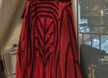 فستان احمر ماروني فخم جداً ( للمتلآت )