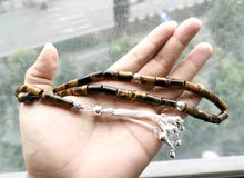 سبحة عين النمر طبيعي شكله اسطوانه سبحة عين النمر طبيعي شكله اسطوانه