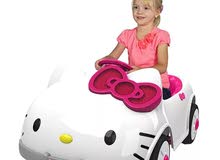 سياره hello kitty اصليه  شحن مع ريموت ومسجل فلاش ميموري واضاءه 12 فولت من عنر سنه لغايه 7 سنوات