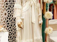 طقم عروس أوف وايت للصباحية طويل . القميص سلك ساتان و الروب تول مطرز و دانيل طقم عروس أوف وايت للصباحية طويل . القميص سلك ساتان و الروب تول مطرز و دانيل