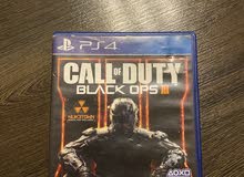 سيدي call of duty black ops 3 مستعمل شغال ميك بالمية عليه بعض الخدوشات لكن لا تؤثر