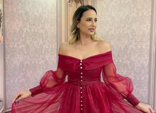 فستان سهرة احمر فستان سهرة احمر