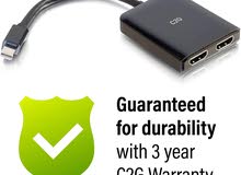 Mini Display Port to HDMI Monitor Splitter, 4K, 2 Port, USB Powered بسعر حرق