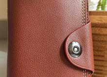 محفظة جلد طبيعي leather wallet