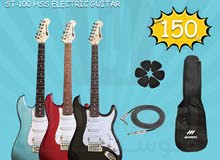 Moreno ST-100 HSS Electric Guitar with bag, cable and 3 picks جيتار مورينو الكتريك