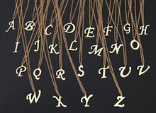 قلادة الحروف alphabet necklace قلادة الحروف alphabet necklace