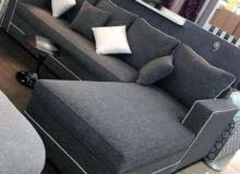 كنب للبيع في الكويت غنفات رمادي قنفه سرير جلسة كنب في الكويت