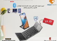 Foldable 3 in 1 Wireless Bluetooth Keyboard Super Slim Touchpad-FK033-كيبورد بلوتوث قابل للطي