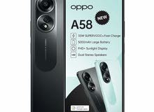 Oppo A58 8/128G Brand New - اوبو اي 58 الجديد 8 رام و مساحة تخزين 128 بسعر مميز