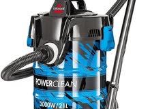 NEW  BISSELL  Powerclean (2027E) Drum Vacuum Cleaner, 21L, Blue