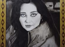 لوحة شخصية للفنانة العراقية ليلى العطار (رحمها الله)