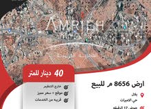 ارض 8656 م للبيع في بلال ( الرقيقه ) / حي الاميرات . ( سعر مميز ) .