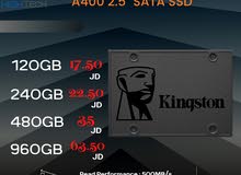Kingston A400 SATA SSD 120GB - 240GB - 480GB