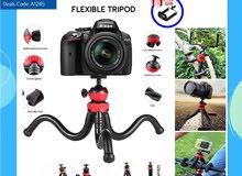 Flexible Tripod (Black & Red) DSLR Cameras & Mobiles-Free (Brand New)