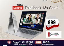 laptop lenovo ThinkBook  13s  لابتوب لينوفو ثنكبوك كور اي 7 الجيل الثاني عشر