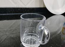 كاسة زجاج استخدام قليل لشرب اي شيء