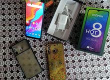 موبايل infinix hot 8 بحاله جيده