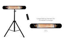 Portable Heater - 1500W -Infrared patio heater/Wall Mounted, ceiling, freestanding