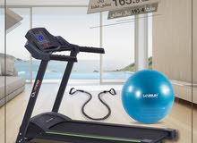 2HP Olympia Treadmill with 110KG Max User weight & Yoga Wall