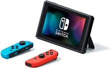 Nintendo Switch Extended Battery Life with Neon Blue and Neon Red Joy Con (2019)