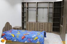 غرفة نوم كاملة بخزانة  منعددة الاغراض من خشب MDF عالي الجودة