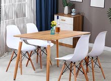 طاولة طعام مع 4 كراسي Brand new dining sit طاولة طعام مع 4 كراسي Brand new dining sit