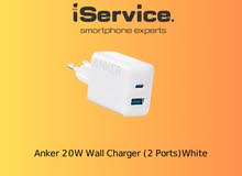 Anker 20W Wall Charger (2 Ports)White
