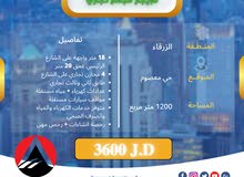 مجمع تجاري للإيجار بدون خلو في موقع مميز في الزرقاء حي معصوم الشارع الرئيسي جوار دوار معصوم