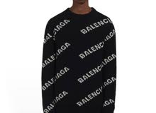 balenciaga sweater with logo on it balenciaga sweater with logo on it