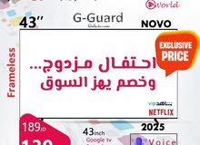 G-Guard LED 43 inch TV in Amman