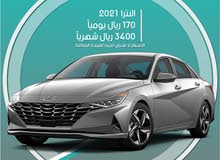 Hyundai Elantra 2021 for rent - Free Delivery for monthly rental