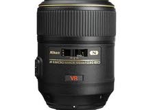 عدسة نيكون ماكرو 105 mm شبهه جديدة عدسة نيكون ماكرو 105 mm شبهه جديدة