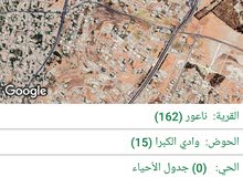 قطعه ارض للبيع مساحه 793 متر مربع  في عمان - ناعور - وادي الكبرا خلف محطه السلام طريق البحر الميت