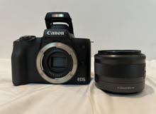 Canon EOS M50 Mirrorless Camera Black w/ EF-M 15-45mm IS STM Lens
