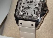 ساعة كارتير نسائية  اصلية اللماس Cartier diamond watch for women. ساعة كارتير نسائية  اصلية اللماس